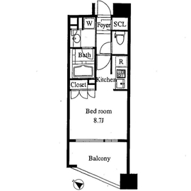 グリーンパーク日本橋横山町 202 間取り図