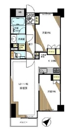 オープンレジデンシア六本木美術館前 4階 間取り図