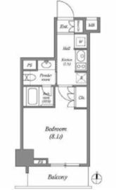 アビタシオン神楽坂 603 間取り図