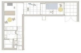 コートモデリア六本木 105 間取り図