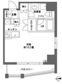 カスタリア森下2 301 間取り図