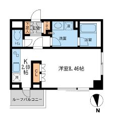 レジデンス白金コローレ 405 間取り図