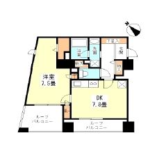 TKフラッツ渋谷 1401 間取り図