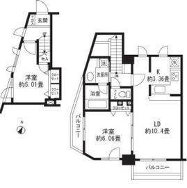 レジディア三軒茶屋2 701 間取り図