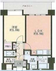 ダイワ芝浦ビル 1212 間取り図