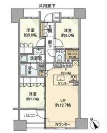 ザ・パークハウス大井町レジデンス 9階 間取り図