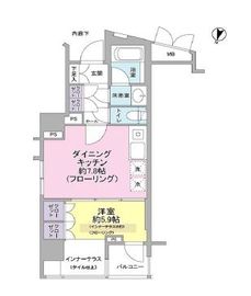 クオリア恵比寿イースト 5階 間取り図