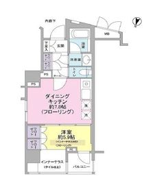 クオリア恵比寿イースト 5階 間取り図