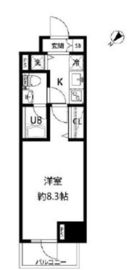 ルクレ日本橋馬喰町 1205 間取り図