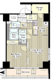 グランドゥール代々木大山 808 間取り図