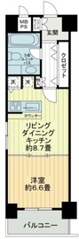 ミリオングランデ元赤坂ヒルズ 8階 間取り図