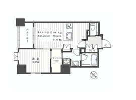 CONOE赤坂丹後町 5階 間取り図