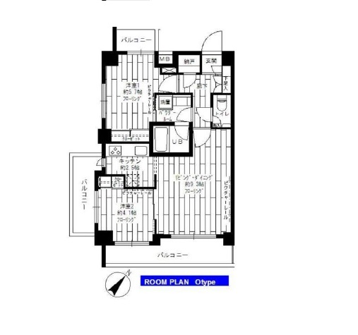 グランドコンシェルジュ白金高輪アジールコート 7階 間取り図