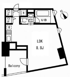 フルハウス代々木 202 間取り図