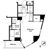 セントラルクリブ六本木 1-1201 間取り図