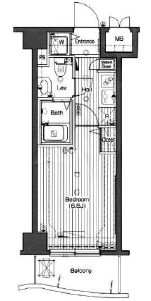 グランド・ガーラ高輪 2階 間取り図