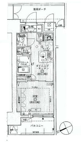 エステムプラザ愛宕虎ノ門レジデンス 701 間取り図