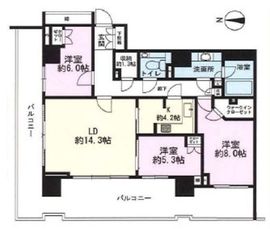 広尾ガーデンフォレスト 10階 間取り図