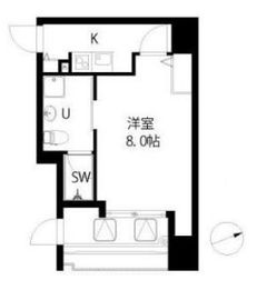 トゥシェ新橋 604 間取り図