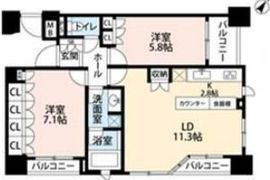 クオリア日本橋 9階 間取り図