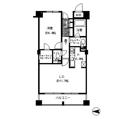 ガーネットコート四谷 903 間取り図