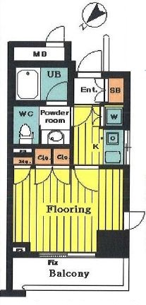 クオリア銀座 4階 間取り図