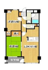 ライオンズマンション麻布十番南 2階 間取り図