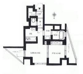 プレミスト新宿都庁前 3階 間取り図