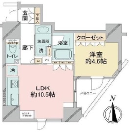 プレミスト新宿都庁前 7階 間取り図