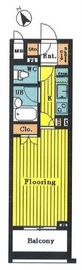 ファミール銀座イースト 5階 間取り図