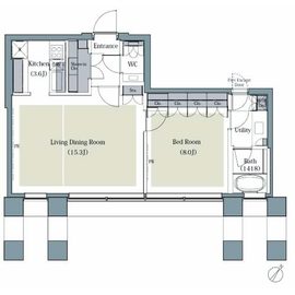 AKASAKA K-TOWER RESIDENCE 2904 間取り図