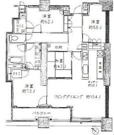 クレッセント東京ビュータワー 10階 間取り図