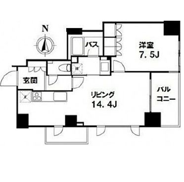 プレシス半蔵門 701 間取り図