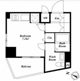 ベルファース東麻布 201 間取り図