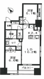 ピアース乃木坂 13階 間取り図