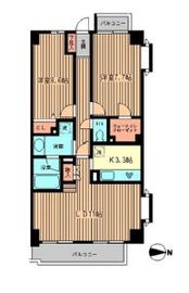 ファーストビレッジ白金台 505 間取り図