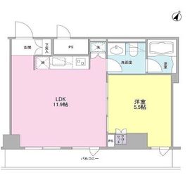 クオリア恵比寿サウス 3階 間取り図