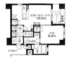 東急ドエルプレステージ参宮橋 2階 間取り図