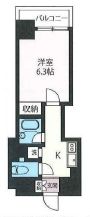 エスティメゾン神田 601 間取り図