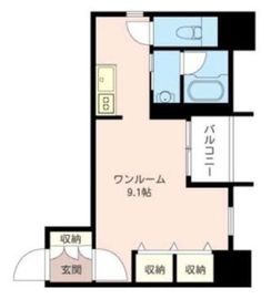 エスティメゾン恵比寿 501 間取り図
