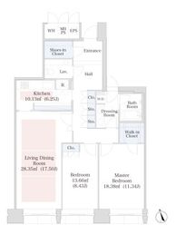 ラ・トゥール半蔵門 1202 間取り図