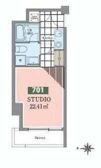 ホテル＆レジデンス六本木 901 間取り図