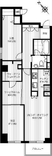 イアース本所吾妻橋 201 間取り図