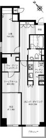 グラマシー恵比寿 201 間取り図