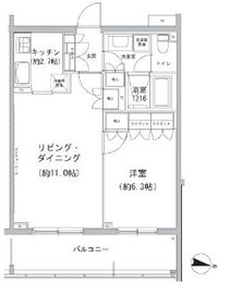 ヒューリックコート雪が谷 518 間取り図