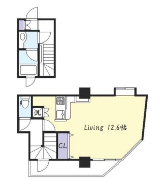 T&G神田マンション 1403 間取り図