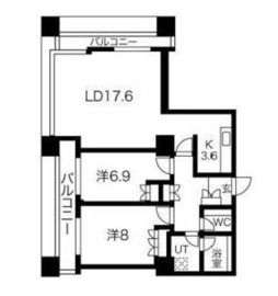 グランパークハイツ 1506 間取り図