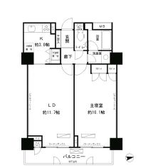 パーク・アヴェニュー神南 503 間取り図