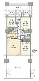 ディアナコート恵比寿 2階 間取り図