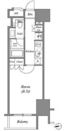 ザ・パークハビオ上野 705 間取り図